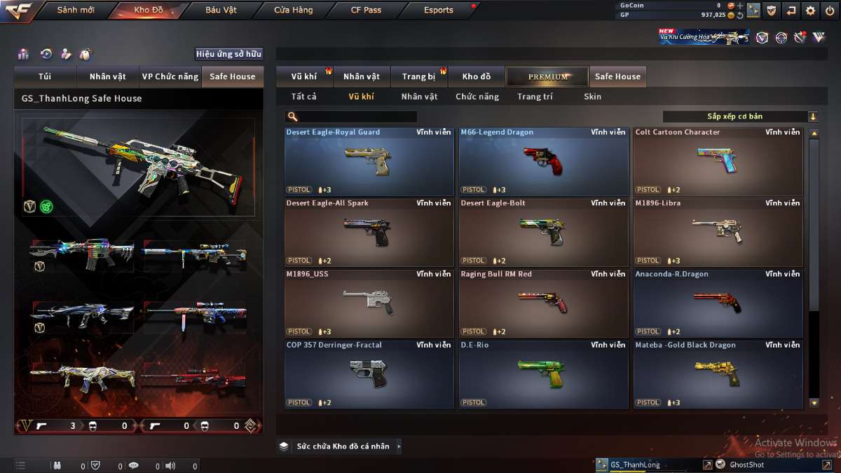 shop acc cf uy tin gia re